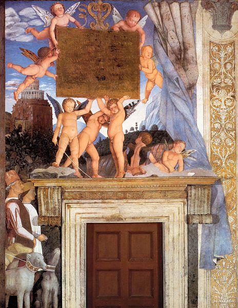 Andrea Mantegna Inscription with Putti